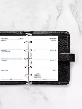 FILOFAX | Recambio de calendario Mini Semana Alemán 2026 | 